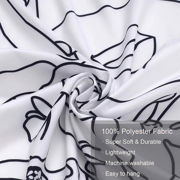 Tapestry Art Line Tapestry Simple Woman with Flower Minimalist Abstract - Picture 3 of 3